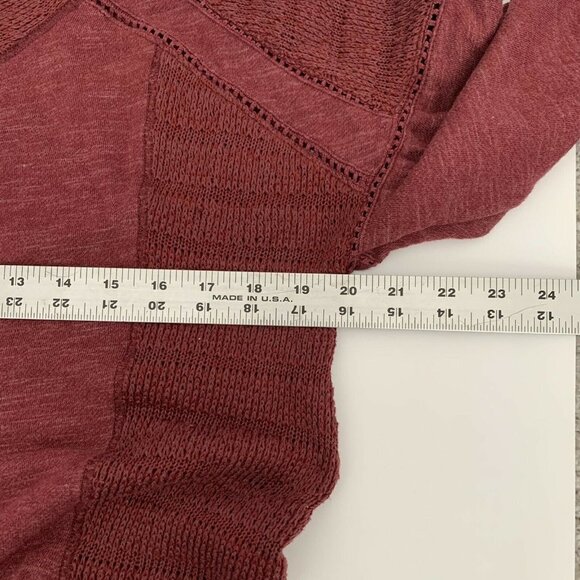 Lucky Brand Maroon Mock Turtle Neck Womans Sweater - Picture 6 of 7
